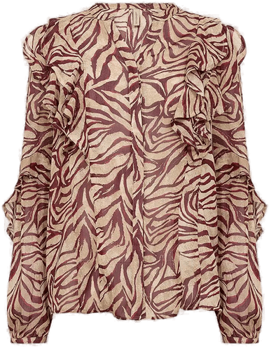 Soyaconcept bluse med volanger