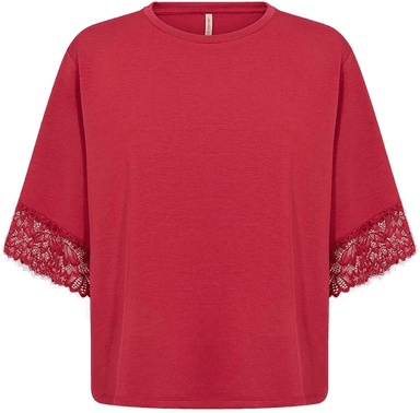 Soyaconcept supermyk jerseytopp med blonder