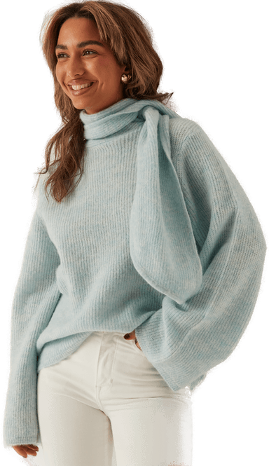 Selected Slflulu Ls Bow Knit