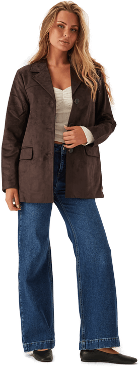 Only Onltulip Faux Suede Blazer