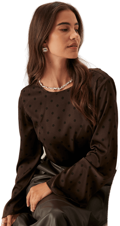 Pieces Pcjytta Ls Satin Top