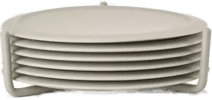 Zone Singles glassunderlag 6-pack Mud