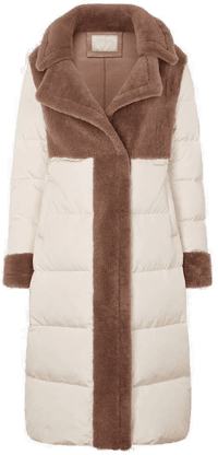 Natures Collection Jade jakke - Beigebrun/Hvit