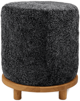 Natures Collection Simon puff Koksgrå