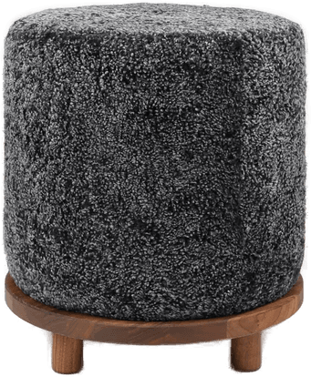 Natures Collection Simon puff Koksgrå