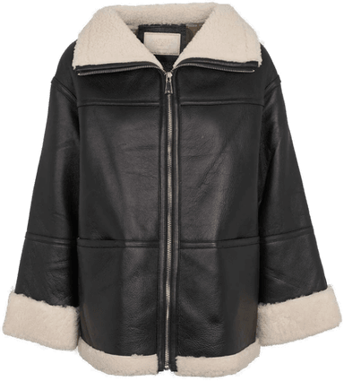 Natures Collection Karina jakke - Svart / Beige