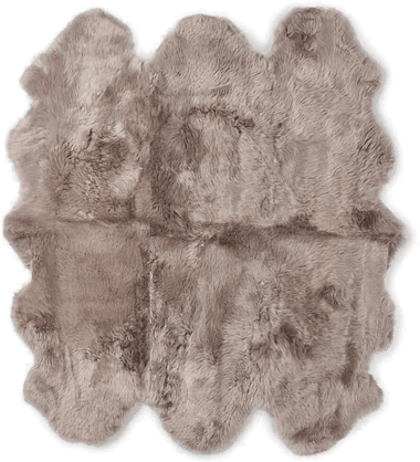 Natures Collection Saueskinnteppe 180x162 cm
