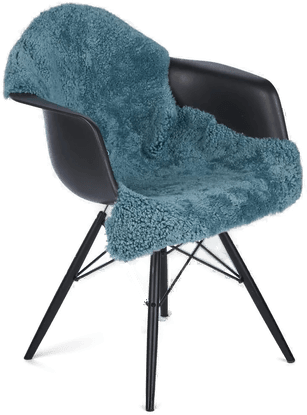 Natures Collection Saueskinn 90x60 cm - Smoke Blue