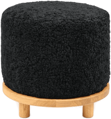 Natures Collection Simon pouf - Svart Eik