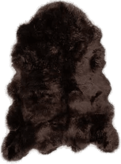 Natures Collection Saueskinn 104x150 cm Sjokolade