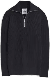 Sns Herning Fender Short Zip Navy Blue