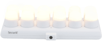 Securit LUNA glasstager med LED fyrfadslys