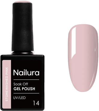 Nailura Gel Polish - Stonewashed Pink - 10 ml