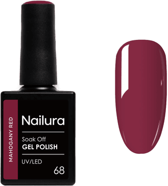 Nailura Gel Polish 68 Mahogany Red