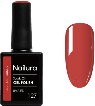Nailura Gel Polish 127 Deep Burgundy