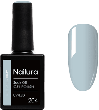 Nailura Gel Polish 204 - Ice Blue Gray