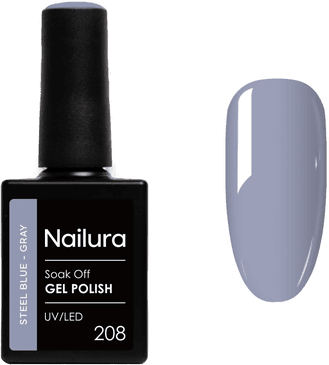 Nailura Gel Polish 208 Steel Blue Grey