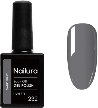 Nailura Gel Polish 232 Graphite Gray