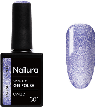 Nailura Gel Polish 301 Lavender Sparkle