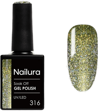 Nailura Gel Polish 316 Sparkling Yellow Green