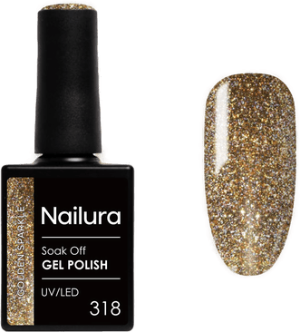 Nailura Gel Polish 318 Golden Sparkle