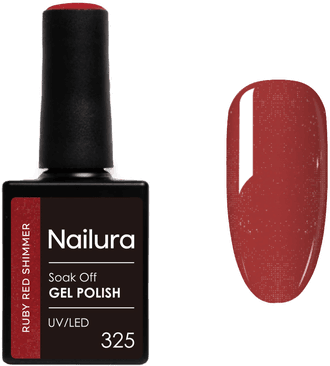 Nailura Gel Polish 325 Ruby Red Shimmer