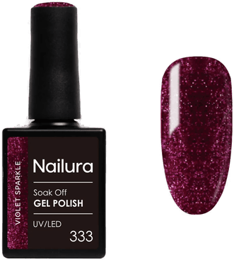 Nailura Gel Polish 333 Violet Sparkle