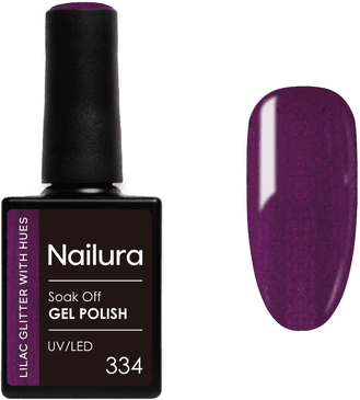 Nailura Gel Polish 334 Lilac Glitter