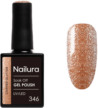 Nailura Gel Polish 346 Copper Glitter