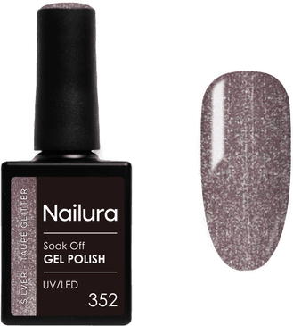 Nailura Gel Polish 352 Silver Taupe Glitter