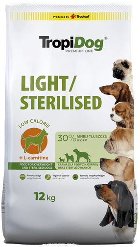 Tropidog Premium Light kylling 2 x 12 kg