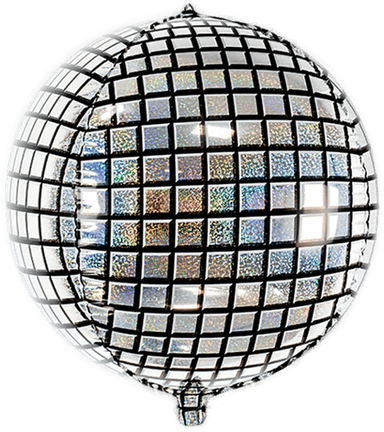 Ballongkungen Folieballong Discokule Holografisk