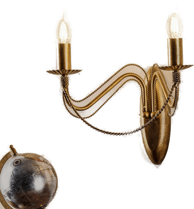 Emibig Lighting Vegglampe Tori K2 gull