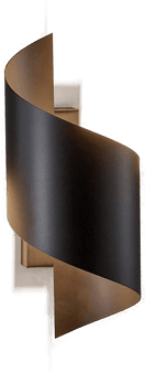 Emibig Lighting Vegglampe Spiner svart 30 cm