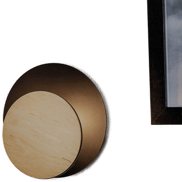 Emibig Lighting Vegglampe Circle svart