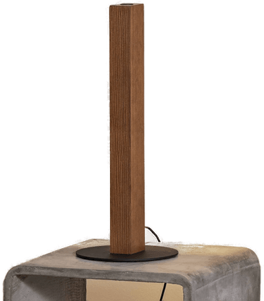 Tk Lighting LED-bordlampe Teo, furu, 42 cm