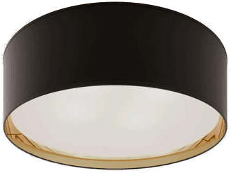 Tk Lighting Bilbao taklampe, sort/gull, Ø 60 cm