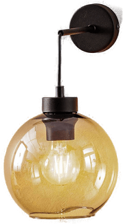 Tk Lighting Vegglampe Cubus, svart/røykgrå