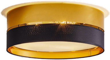 Tk Lighting Taklampe Hilton, svart/gull