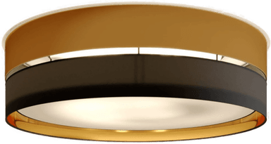 Tk Lighting Taklampe Hilton, svart/gull