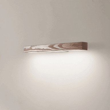 Tk Lighting LED-vegglampe Teo, valnøtt, 46 cm