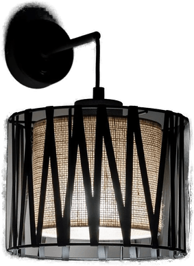 Tk Lighting Harmony vegglampe, svart