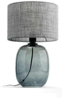 Tk Lighting Melody bordlampe 48 cm røykgrått glass