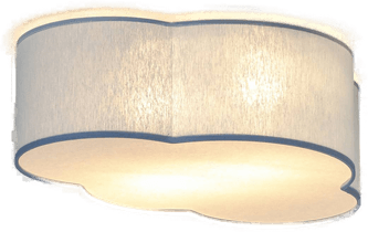 Tk Lighting Taklampe Cloud, blå, 43 cm