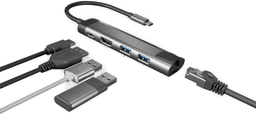 Natec Fowler Go Hub USB-C Multiport Adapter 5 in 1