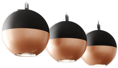 Helam Hengelampe Midnight svart/kobber