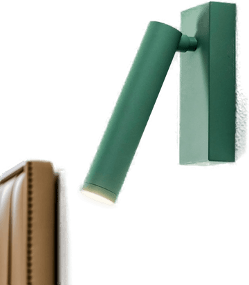 Argon LED-vegglampe Rulo, grønn