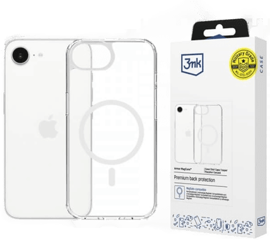 3Mk Armor MagCase iPhone 16e MagSafe Gjennomsiktig