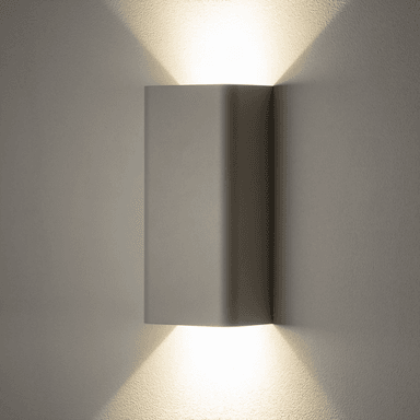 Euluna Vegglampe Bergen, lysegrå, 23 cm