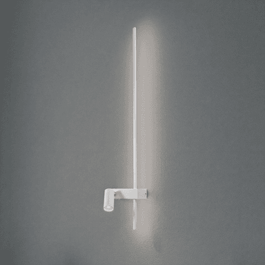 Euluna Vegglampe EASY RIGHT, hvit, 80 cm